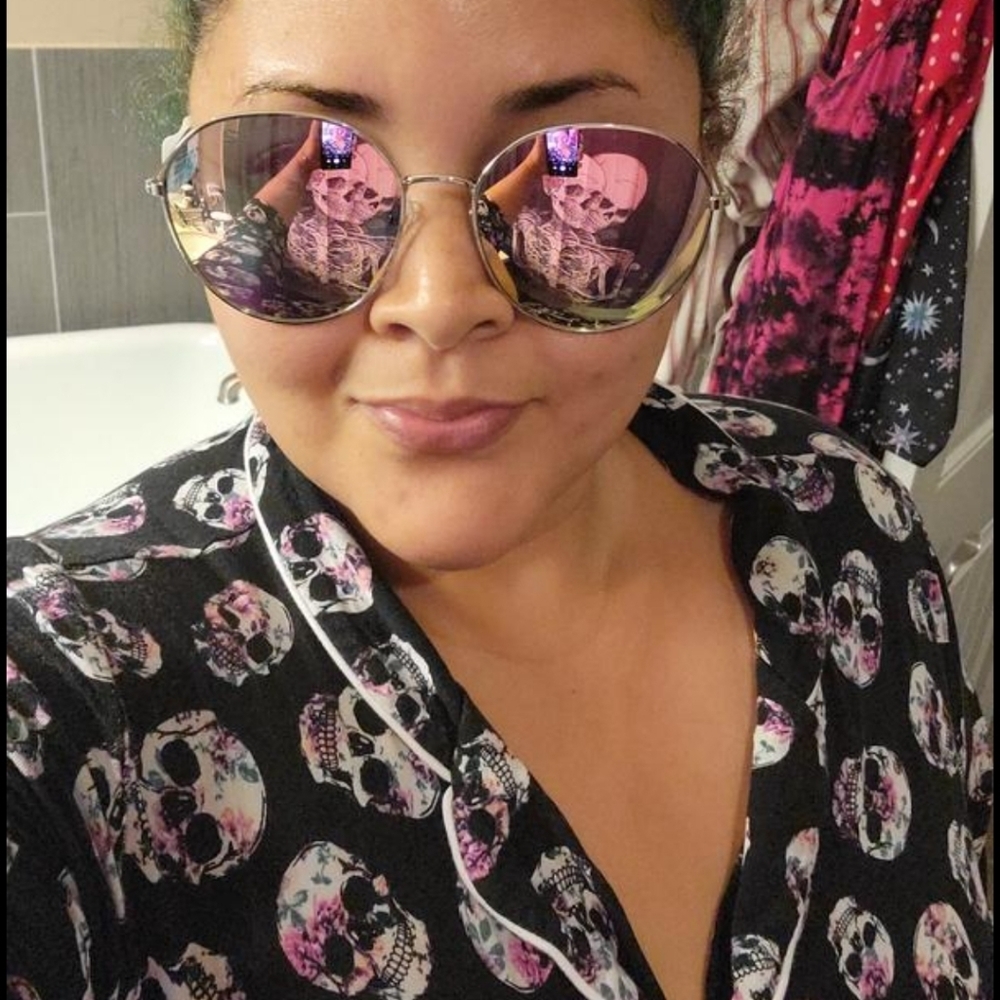 🆕️🕶😎 PINK ROUND AVIATOR WITH REFLECTIVE LENS😎🕶 - Picture 6 of 7